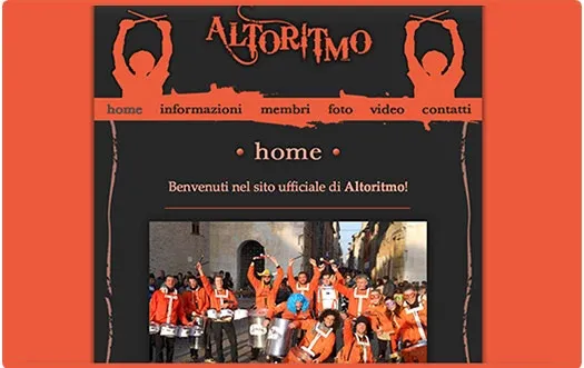 Screenshot of the Altoritmo website
