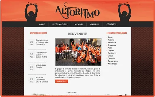 Screenshot of the Altoritmo website