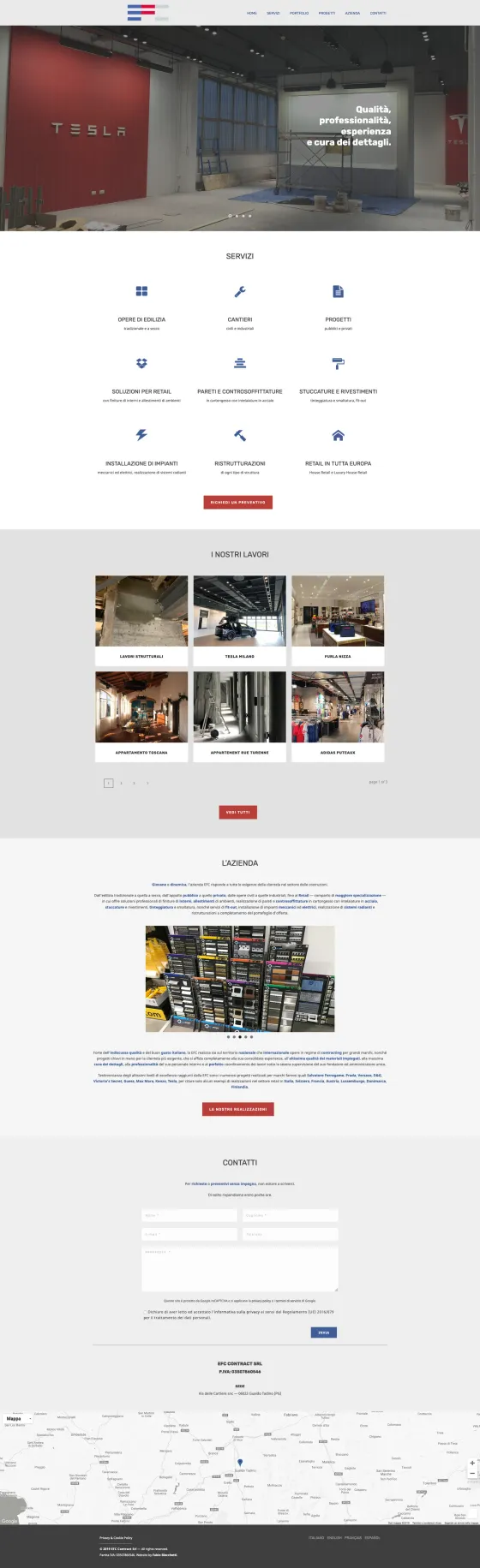 Screenshot of the EFC - réActif website