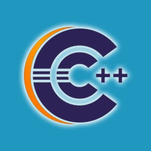 Logo di Eclipse per C++ su sfondo azzurro