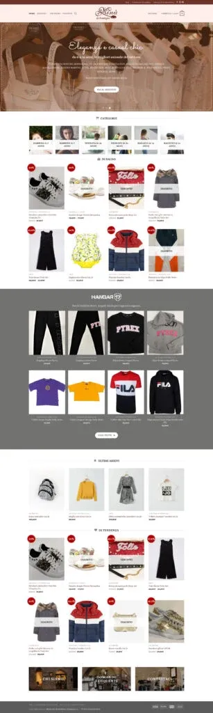 Screenshot of the Minù - La Boutique website