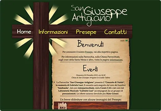 Screenshot of the San Giuseppe Artigiano website
