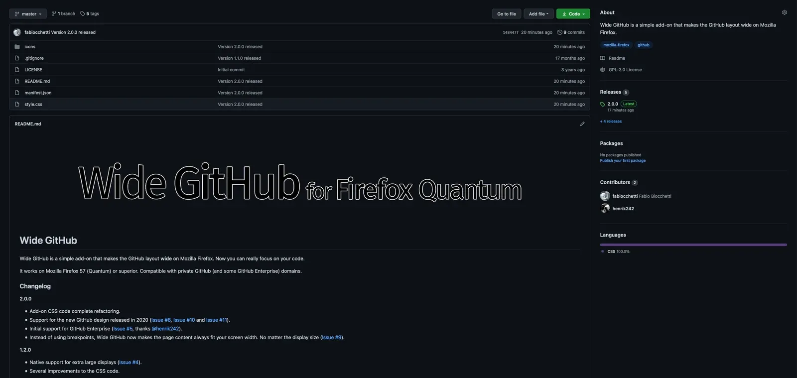 Wide GitHub 2