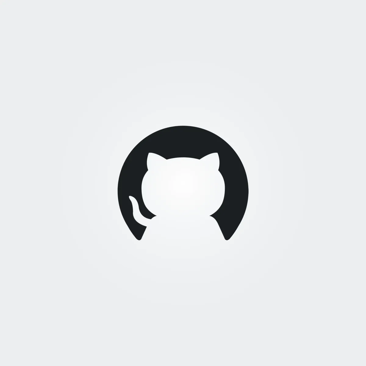 The Wide GitHub icon, the GitHub octocat, on a light grey background
